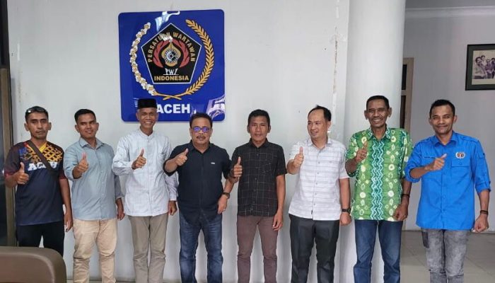 Silaturahmi ke PWI Aceh, Ini Harapan Sekda Simeulue kepada Insan Pers