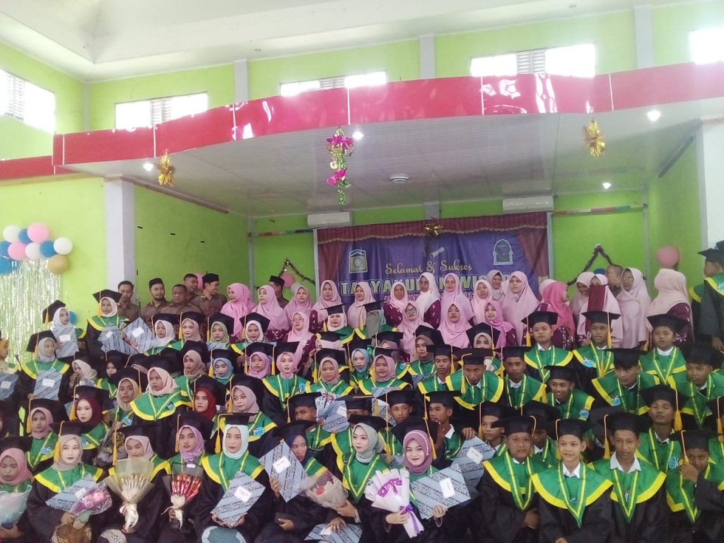 SMPN 1 Indrapuri Gelar Tasyakur dan Wisuda Siswa Program SPT