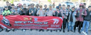 Sambut Hari Bhayangkara, Polresta Gandeng Komunitas Gelar Safety Riding di Banda Aceh