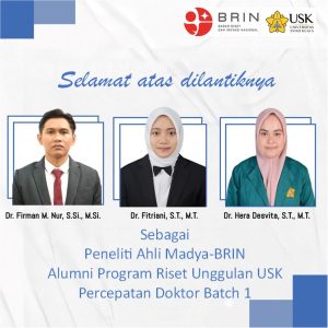 Alumni Program Riset Unggulan USK Dilantik jadi ASN PPPK Peneliti BRIN