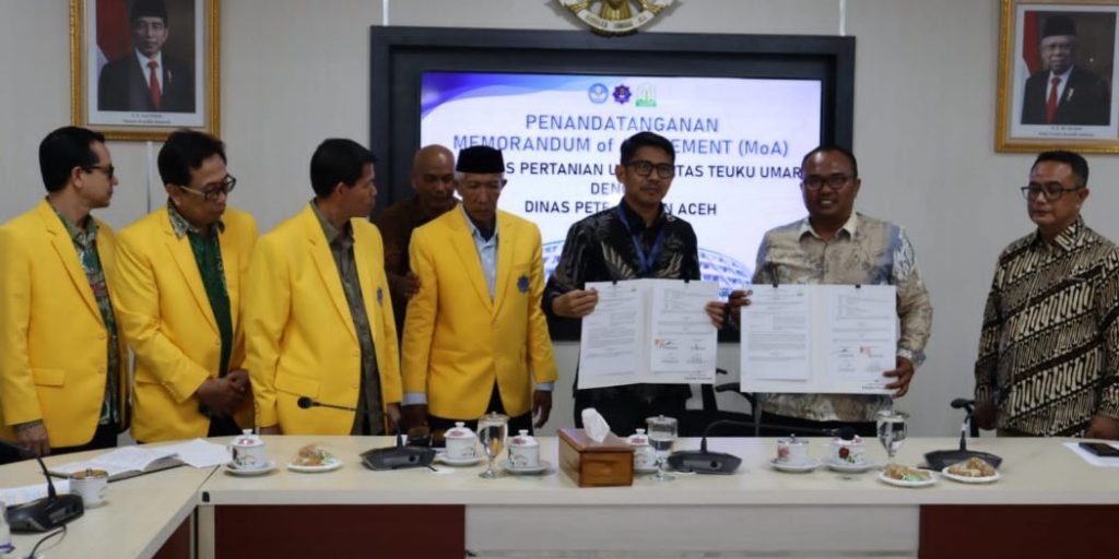 Tandatangani MoA, Disnak Aceh Jalin Kerjasama dengan UTU