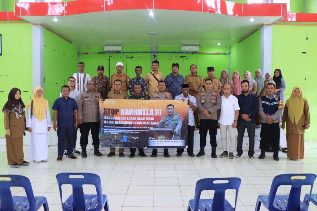 Tim Operasi Karhutla Seulawah 2023 Gelar Sosialisasi di Indrapuri