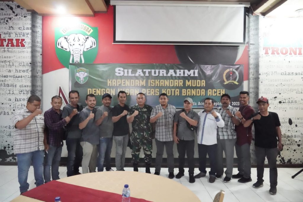 Kapendam IM Perkuat Hubungan dengan Insan Pers