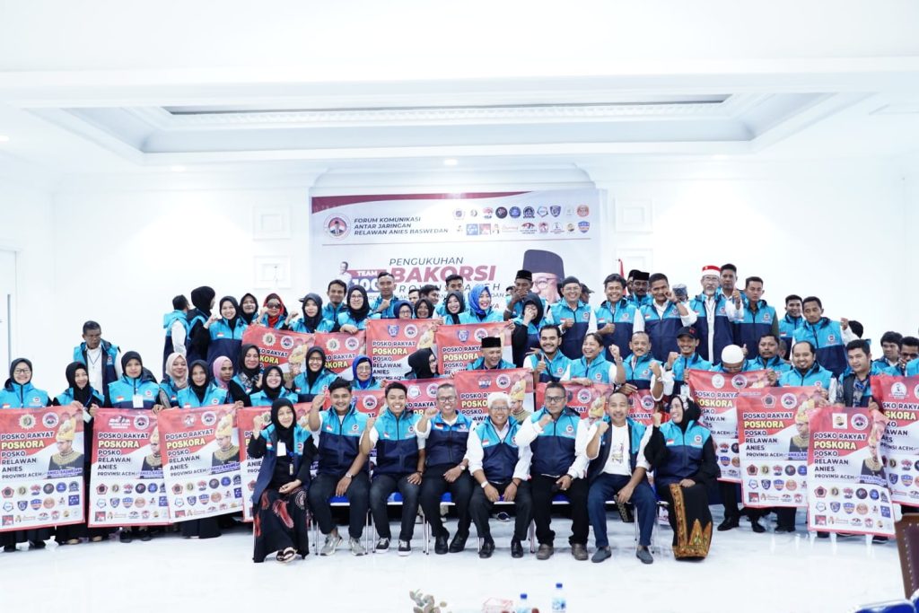Resmi Dikukuhkan, Tim 100 Bakorsi Aceh Wajib Menangkan Anies Baswedan
