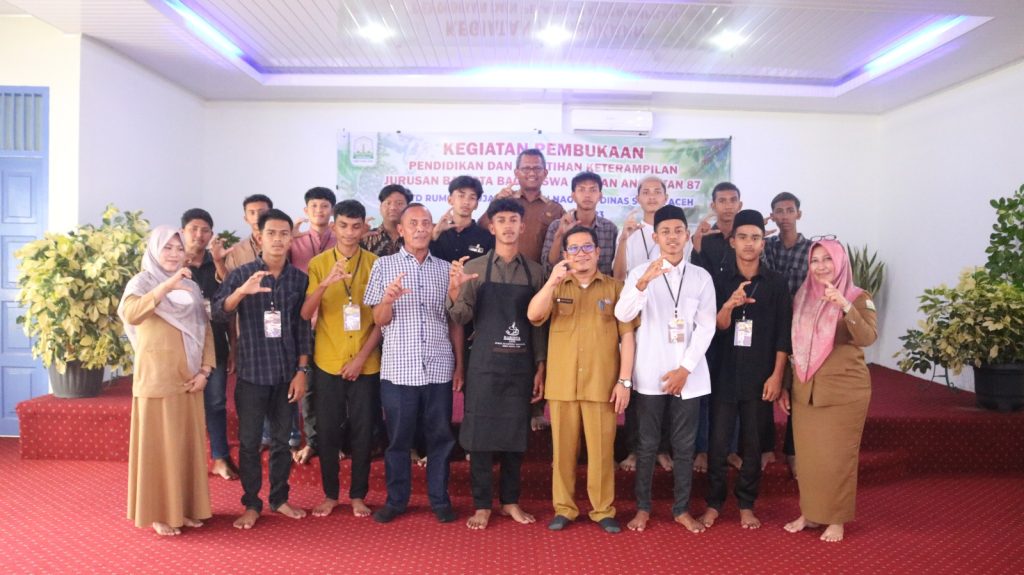Buka Pelatihan Barista, Upaya Dinsos Aceh Tekan Angka Pengangguran