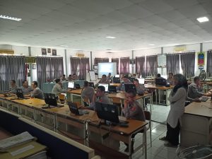 Peserta Seleksi PAG T. A. 2023 di Polda Aceh mengikuti Tes Keterampilan Komputer