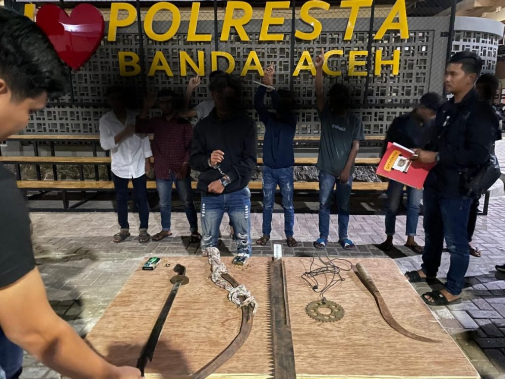 Tim Rimueng Polresta Banda Aceh Ringkus Ketua Gangster IKAO