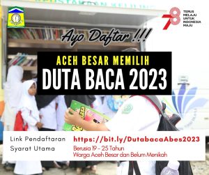 Aceh Besar Buka Seleksi Duta Baca Tahun 2023, Ini Syaratnya