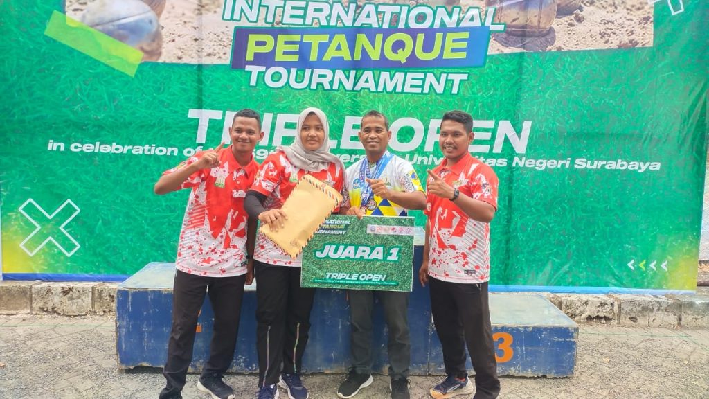Tim Petanque PON Aceh Juara Internasional di Surabaya