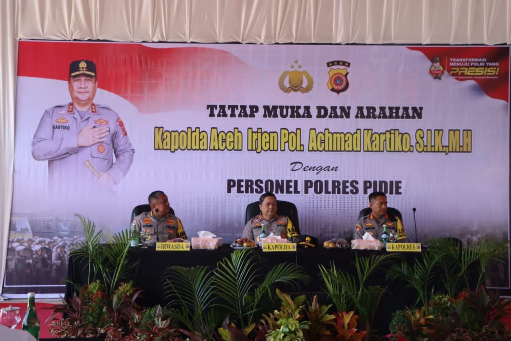 Kapolda Aceh Minta Personel Polres Pidie Tidak Ada yang Salahgunakan Wewenang