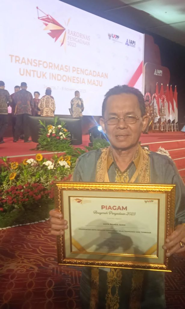 Pemko Banda Aceh Raih Anugerah Pengadaan 2023 dari LKPP
