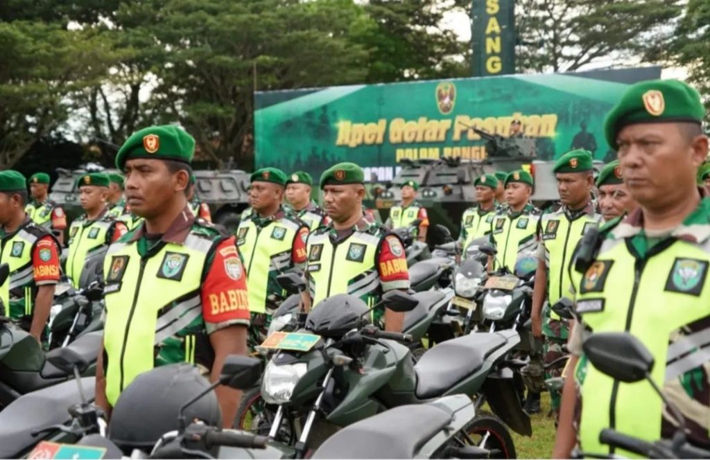 Kodim 0101/KBA Kerahkan Ratusan Personel Ikuti Apel Gelar Pasukan Pengamanan Pemilu 2024