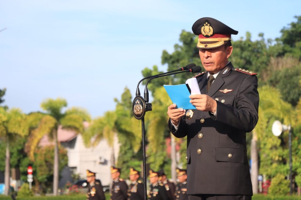 Dirnarkoba Polda Aceh Jadi Irup Hari Pahlawan Di Mapolda Aceh