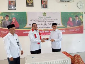 Kemenag Aceh Besar Gelar Lepas Sambut Kepala, dari Salman kepada Yahwa