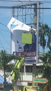 Panwaslih Aceh Besar Tertibkan APK, Ini Pesan Kepada Caleg !