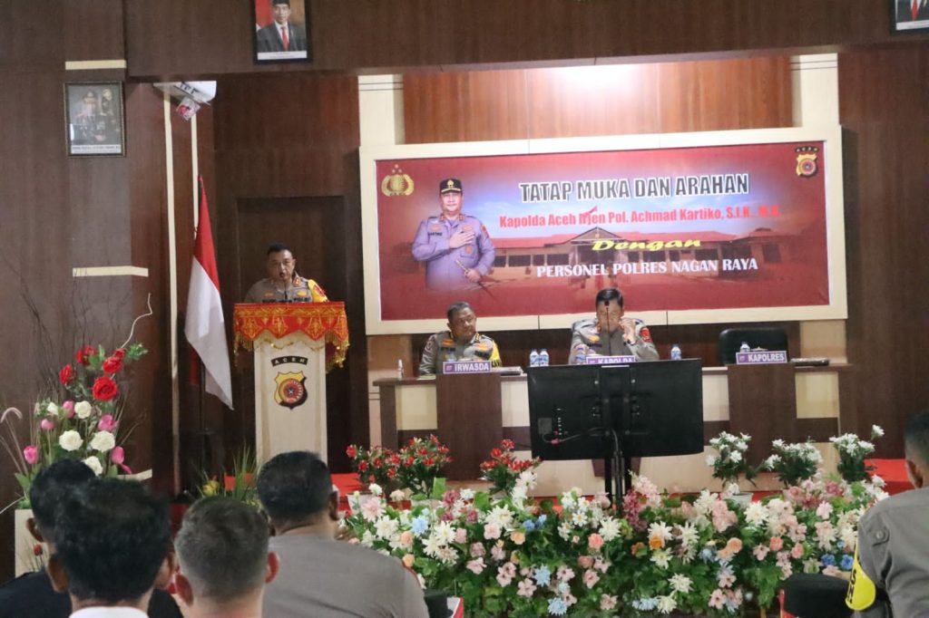 Kapolda Aceh Apresiasi Kinerja Polres Nagan Raya Dalam Harkamtibmas