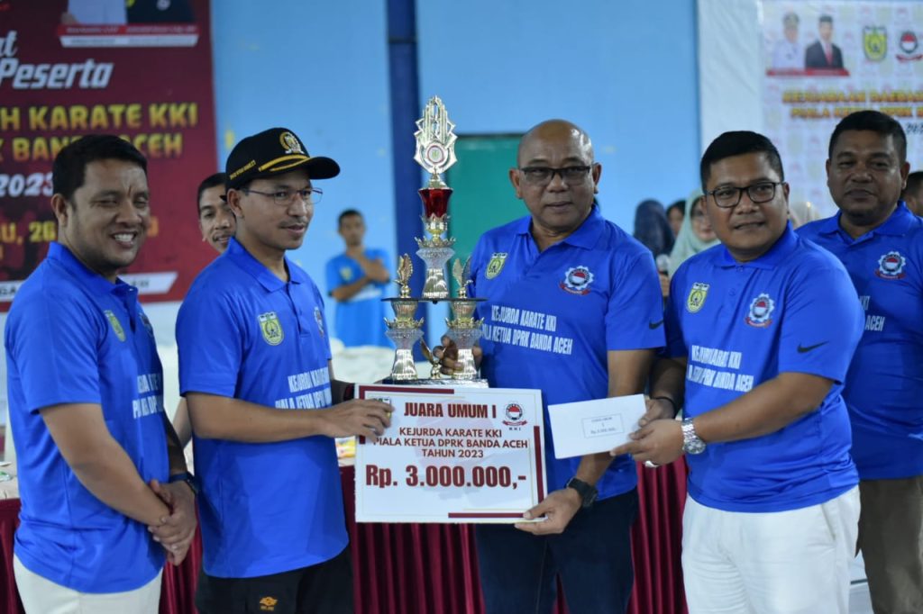 Ketua DPRK Tutup Kejuaraan Karate KKI,Harap Banda Aceh Lahirkan Atlet Berprestasi
