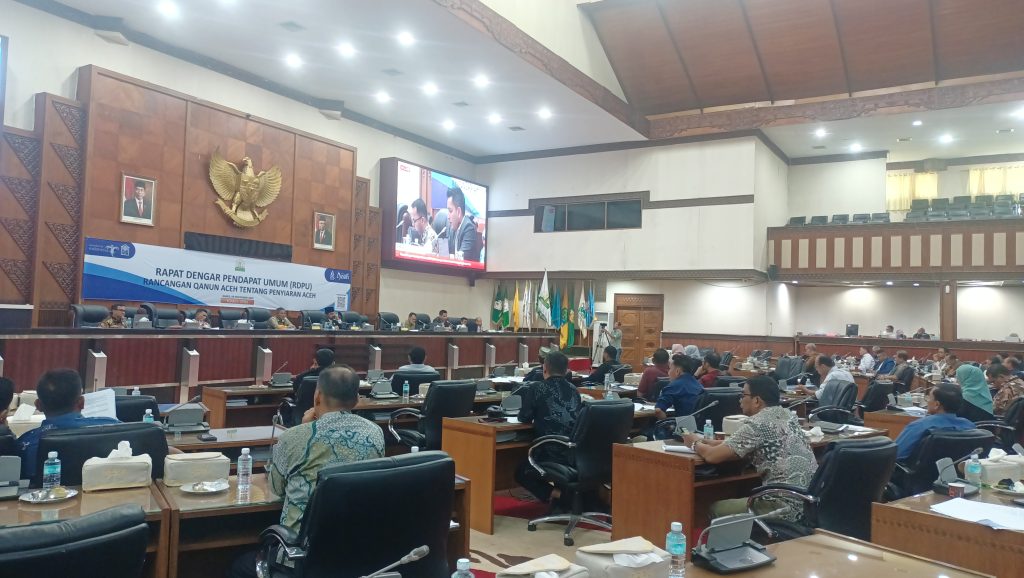 Komisi I DPRA Gelar RDPU Tentang Raqan Penyiaran Aceh