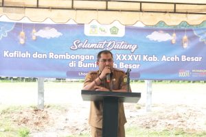 Pj Bupati Aceh Besar Sambut Kedatangan Kafilah MTQ Ke-36