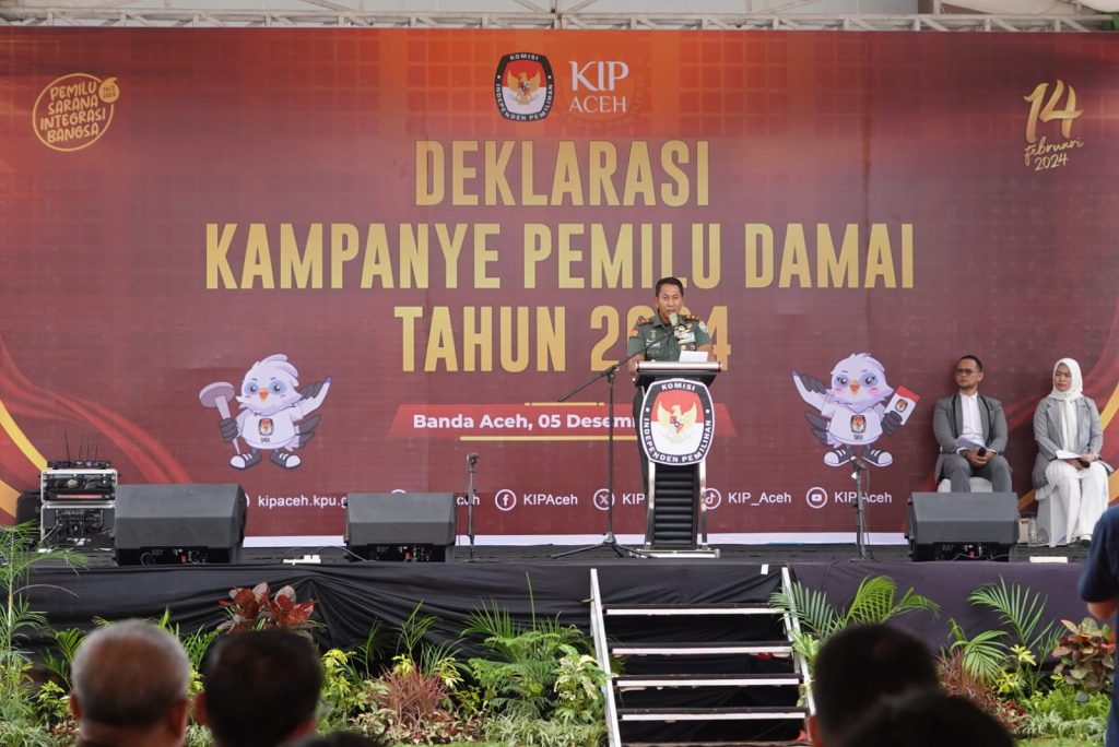 Kampanye Pemilu Damai di Aceh Dideklarasikan, Ini Pesan Pangdam IM