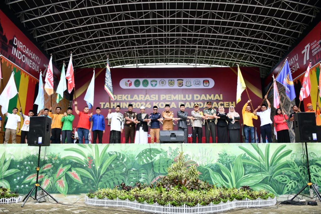 Banda Aceh Gelar Ikrar Pemilu Damai, Diwarnai Zikir dan Doa Bersama