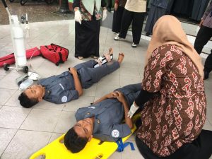 Forum PRB Aceh Gelar Simulasi Bencana Gempa di SMK SMTI Banda Aceh