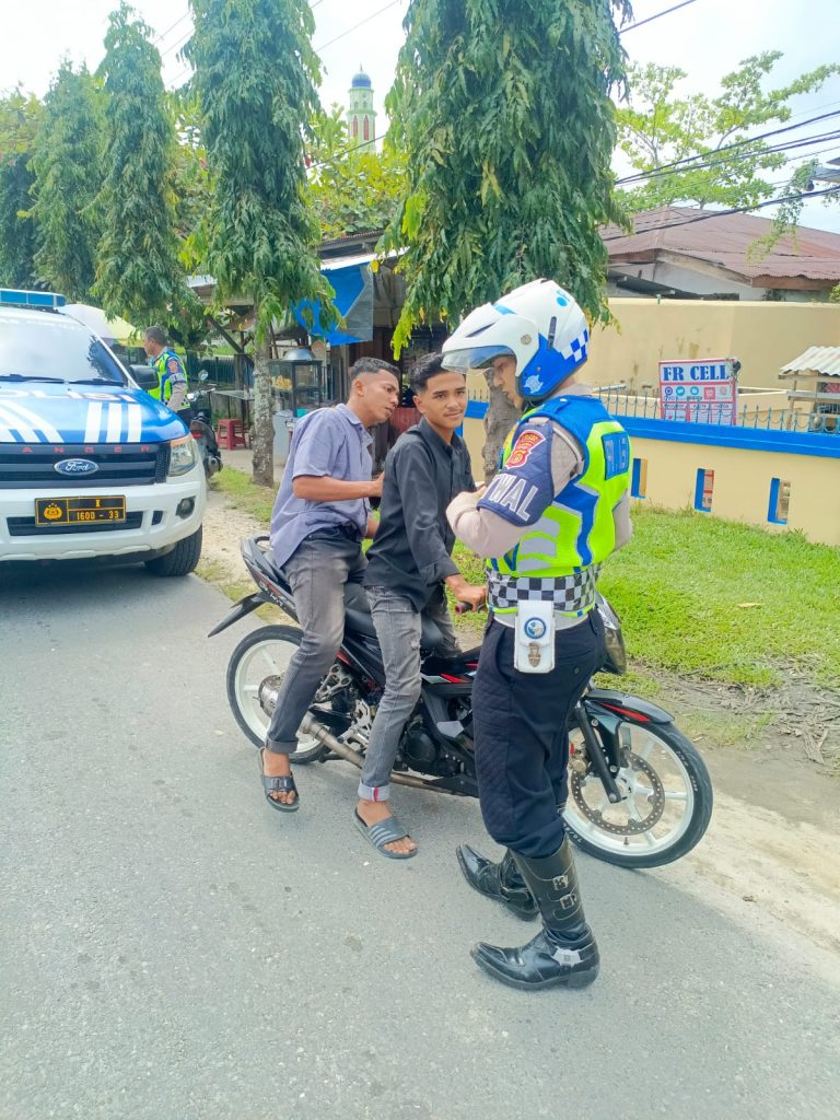 Ditlantas Polda Aceh dan Jajaran Amankan 121 Unit Sepmor Knalpot Brong