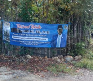 Sofyan Helmi Sesalkan Pengrusakan Spanduk Ucapan Terima Kasih Warga di Banda Aceh