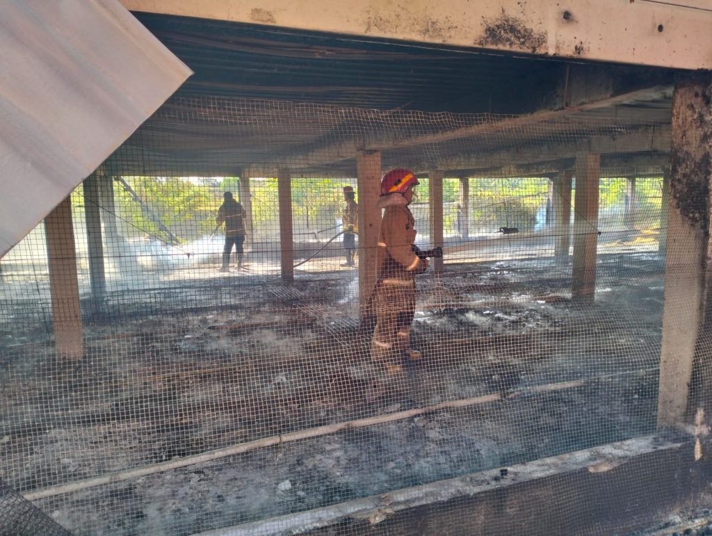 Kandang Beserta Ribuan Ekor Anak Ayam di Kuta Cot Glie Musnah Terbakar