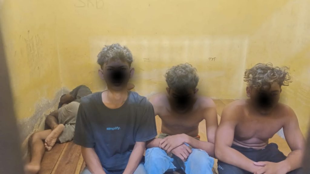 Personel Polsek Syiah Kuala Amankan Para Pelaku Tawuran