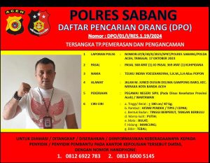 Polres Sabang Keluarkan Daftar Pencarian Orang