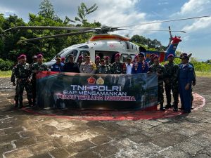 Kasdam IM Bersama Kapolda Aceh Patroli Udara