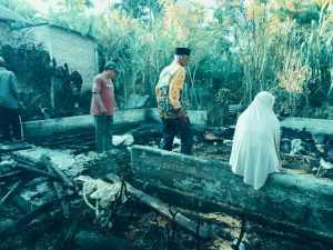 Rumah Milik Janda di Gampong Rabo Pulo Nasi Ludes Terbakar