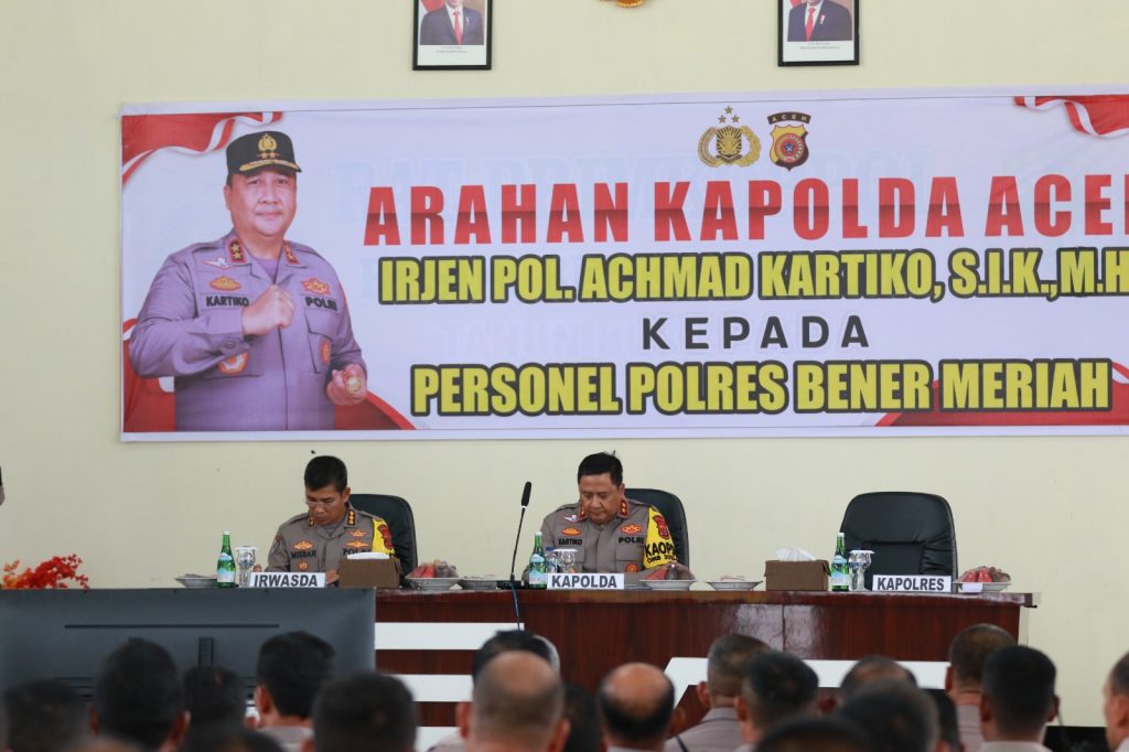 Kapolda Aceh Minta Jajarannya Maksimalkan Kamtibmas