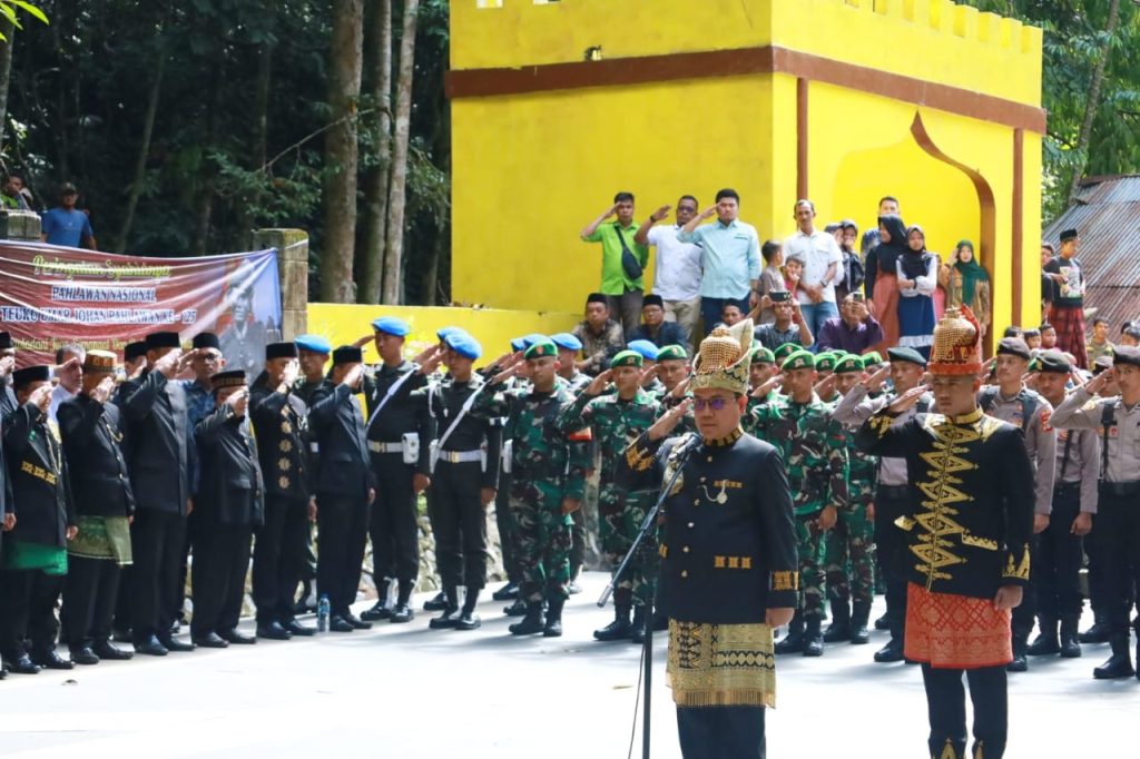 Pj Bupati Aceh Barat Pimpin Upacara Peringatan Syahidnya Pahlawan Nasional Teuku Umar