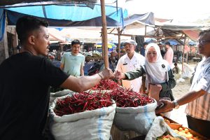Pemkab dan BPS Aceh Besar Tinjau Pasar Induk Lambaro