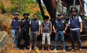 Polisi Amankan Satu Unit Ekskavator di Lokasi Tambang Ilegal di Aceh Selatan