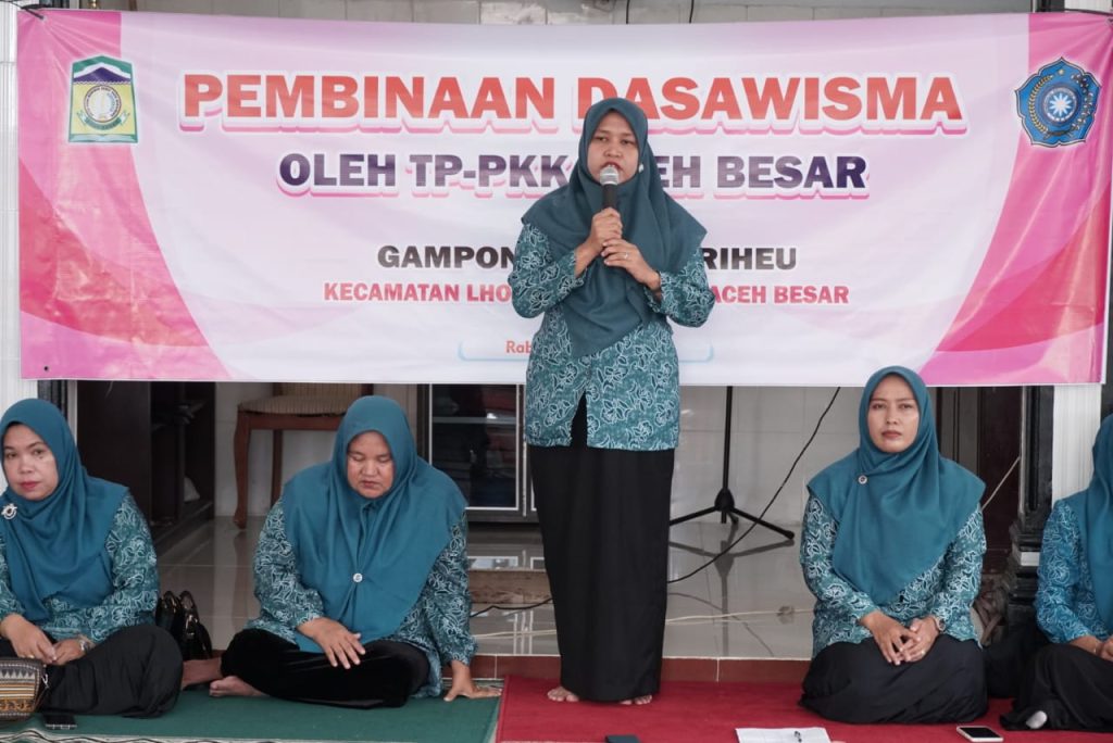 TP-PKK Aceh Besar Gelar Pembinaan Dasawisma di Lhoong