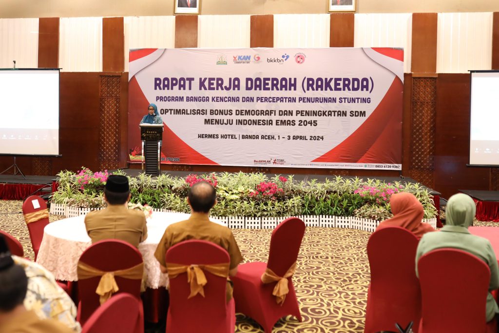 PJ Gubernur Aceh Buka Rakerda Bangga Kencana dan Percepatan Penurunan Stunting