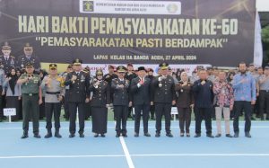 Kasdim 0101/KBA, Wakili Dandim Hadiri Upacara Bakti Pemasyarakatan Ke-60
