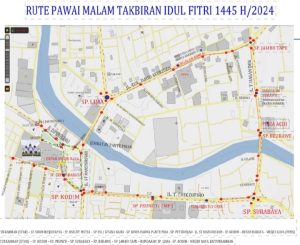 Pawai Takbir Keliling Idul Fitri 1445 H di Banda Aceh, Ini Rutenya