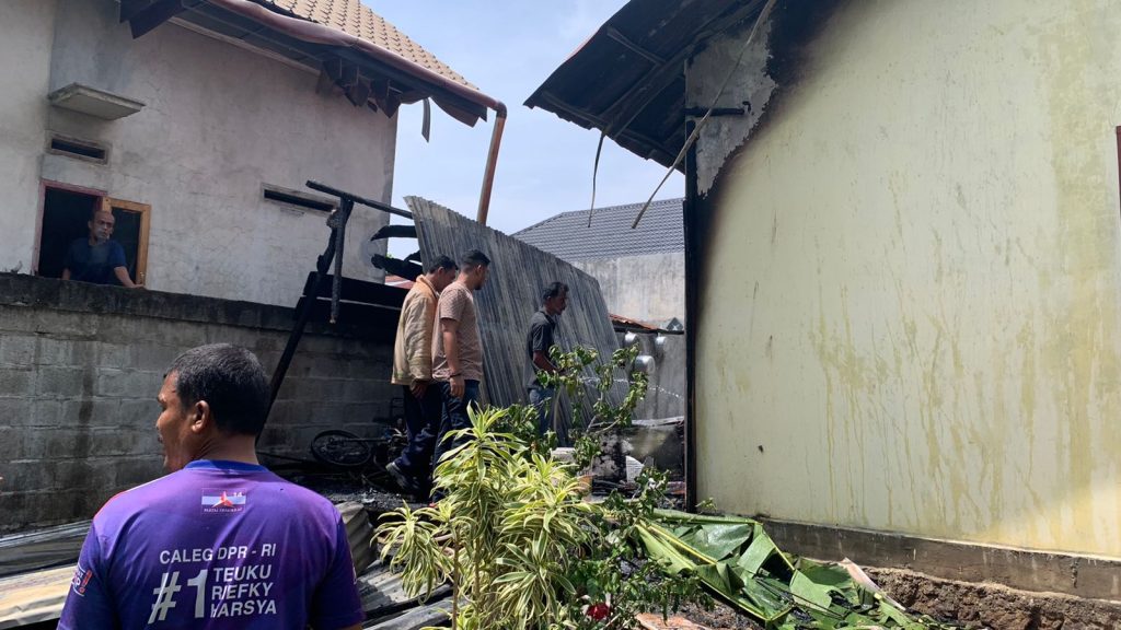 Kebakaran di Krueng Barona Jaya, Dua Rumah Dimangsa Api