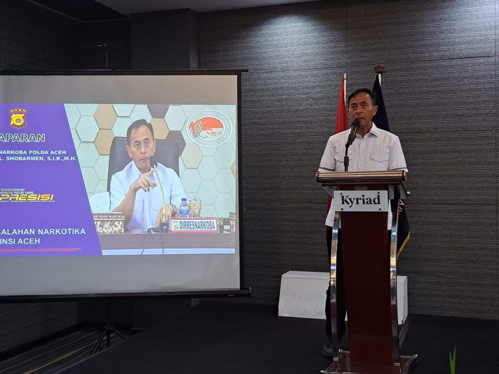 Dirresnarkoba Polda Aceh jadi Pemateri Rakor BNNP Aceh