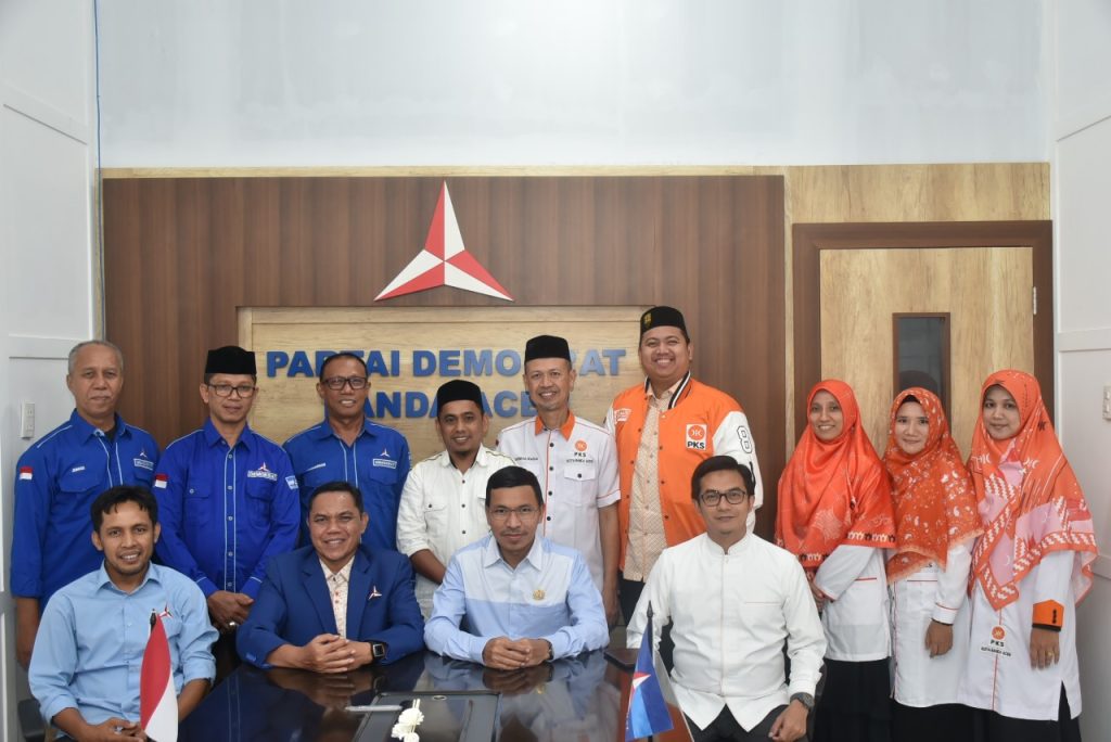 Sambangi Partai Demokrat, PKS Banda Aceh Tegaskan Komitmen Koalisi Usung Calon Wali kota