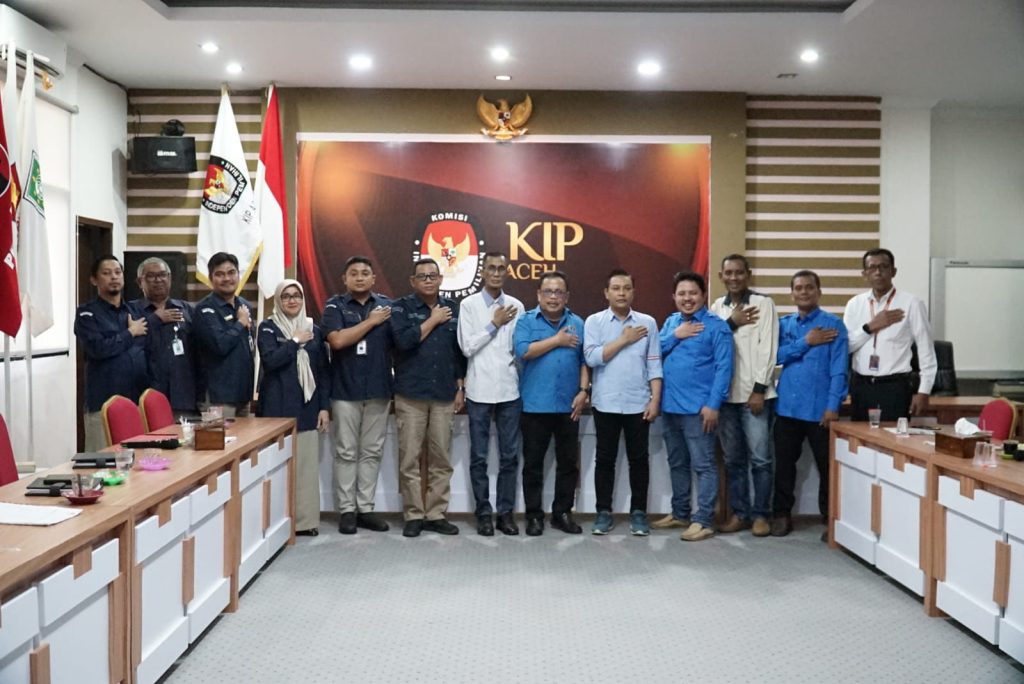 Sahuti Edaran Mendagri untuk Pilkada Damai, Pengurus PWI Aceh Audiensi ke KIP