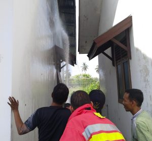 Akibat Gotong Royong, Rumah Milik Pemerintah Gampong Terbakar