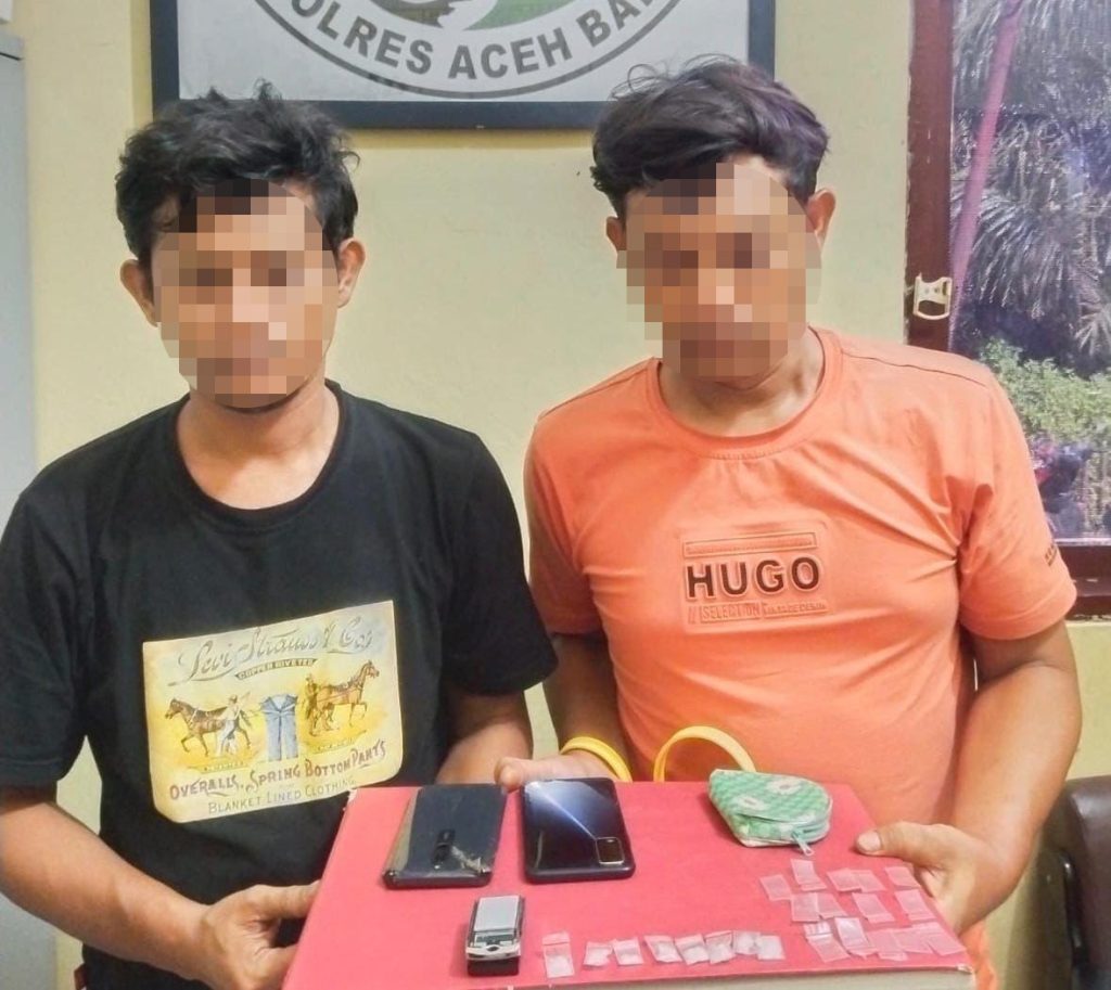Sat Resnarkoba Polres Aceh Barat Ringkus 2 Pelaku Pengedar Narkotika Jenis Sabu