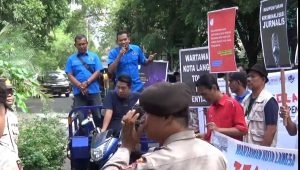 Wartawan Langsa Tolak RUU Penyiaran