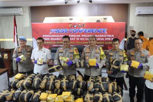 Polda Aceh Berhasil Ungkap Peredaran 31 Kg Sabu Jaringan Internasional