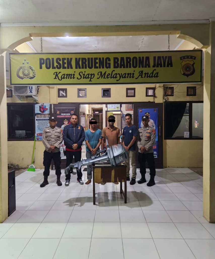 Polisi Tangkap Dua warga Banda Aceh Kasus Pencurian Mesin Speed Boat